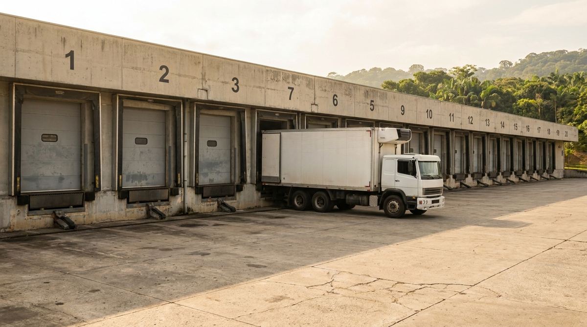 Docas de centro de distribuição